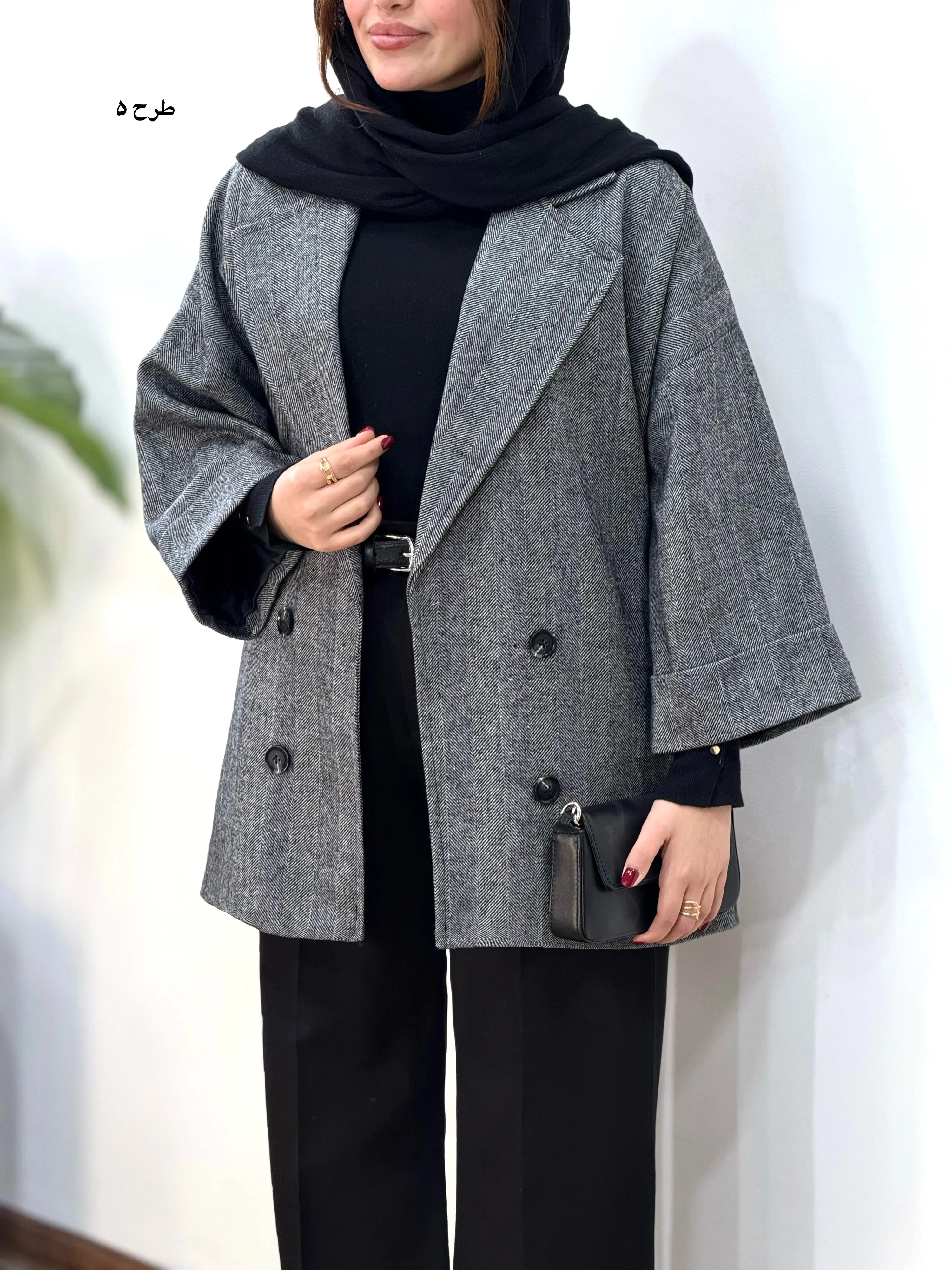 پالتو پشمی آستردار آیسو گلدیس